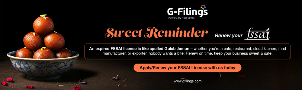 FSSAI License Online Registration Food License Online - G-Filings